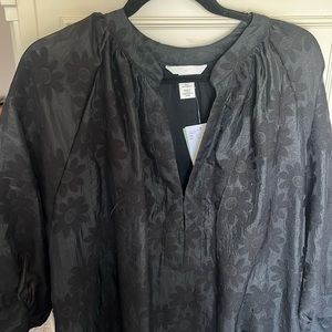 NWT H&M Black Shift Dress Midi